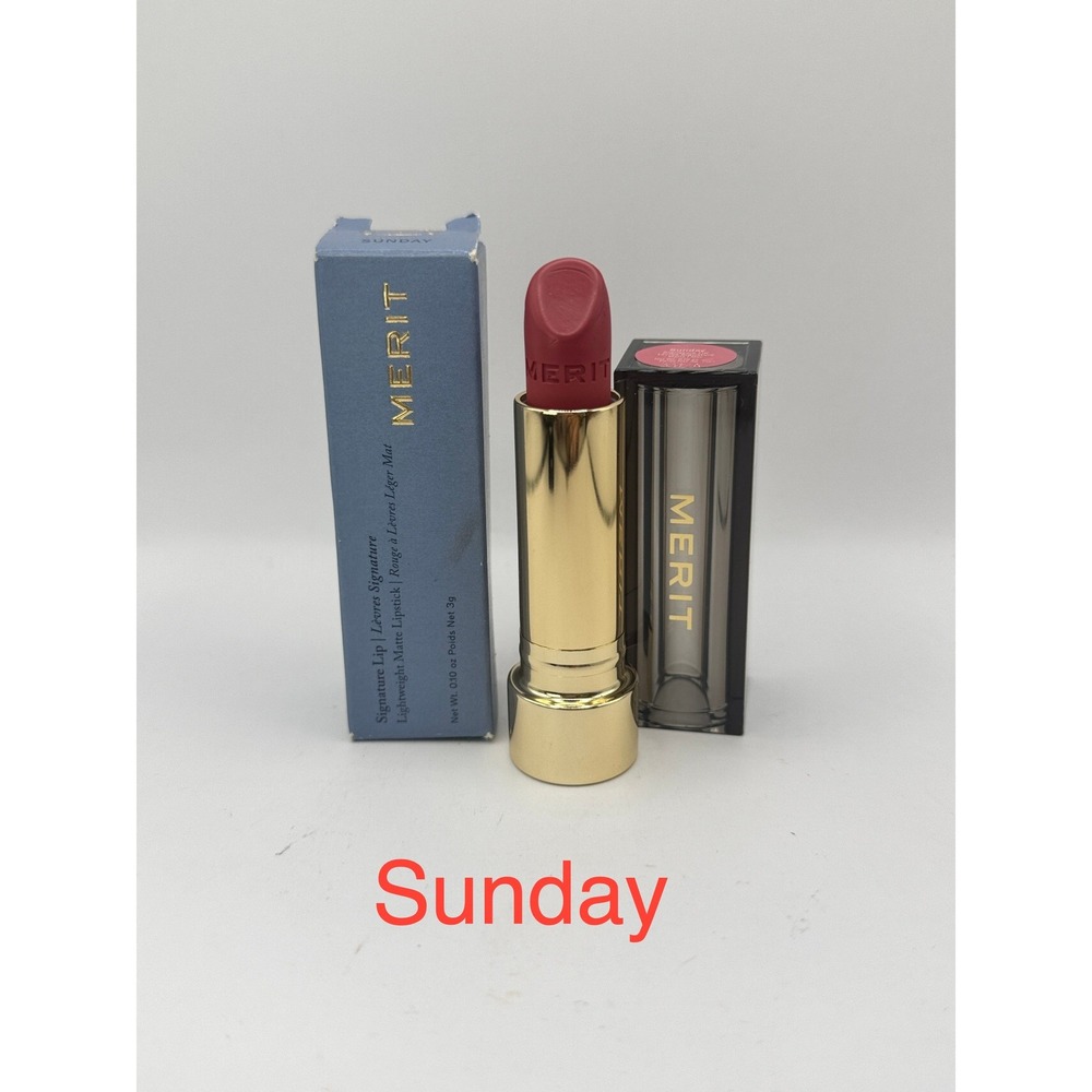 MERIT Signature Matte Lipstick Sunday NEW